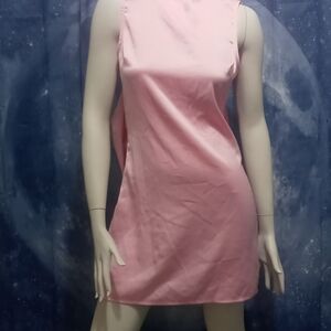 Chic Pink Sleeveless Dress